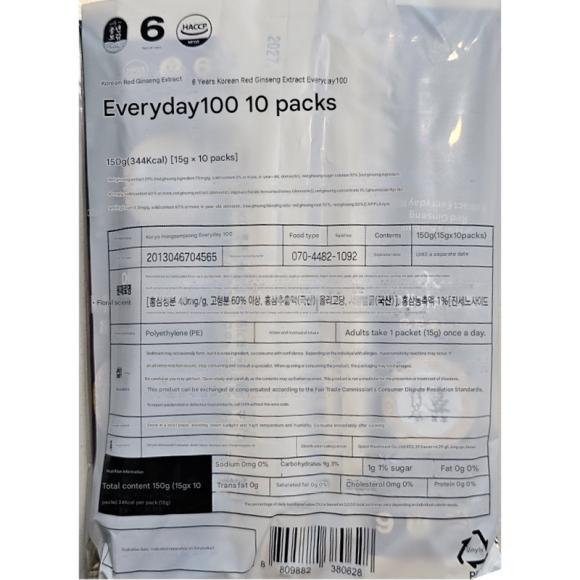 Pungnyeonbogam Экстракт 6-летнего корейского красного женьшеня Everyday 100, 15 г (7 вариантов)