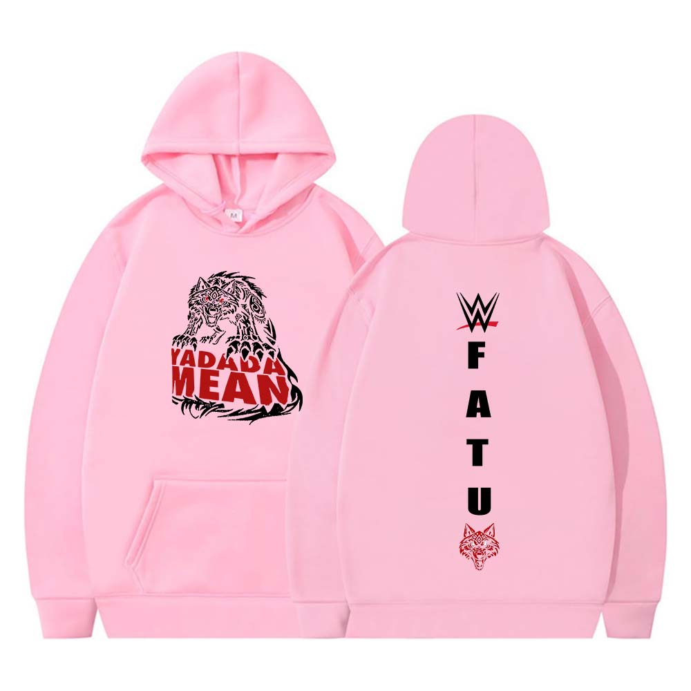 Худи Jacob Fatu Tribal Wolf Yadada Mean Худи Jacob Fatu Мужские Женские С Длинным Рукавом Уличная Одежда Хип-Хоп Толстовка Одежда Y2K