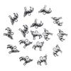 Zinc Alloy Alloy Animal Charms Silver Howling Wolf Pendant  Handmade Crafts Lovers