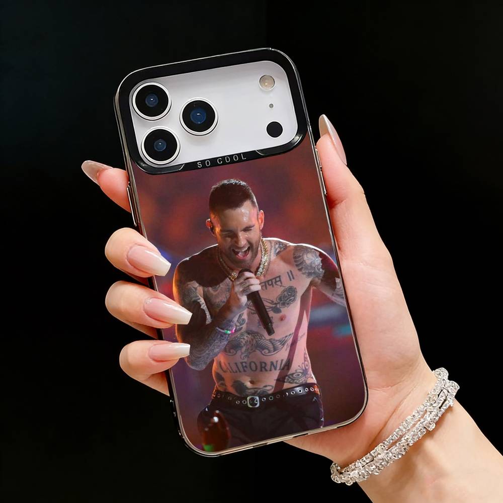 M-Maroon 5 Группа A-Адам Левин Чехол для телефона Для iPhone17, 16,15,14,13,12 Pro Max Черный Конфетный Матовый Ударопрочный Чехол