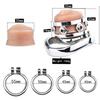 Силиконовая имитация влагалища из нержавеющей стали для мужчин CB Lock Chastity Lock съемное кольцо для пениса Гей-рогоносец Секс-игрушки