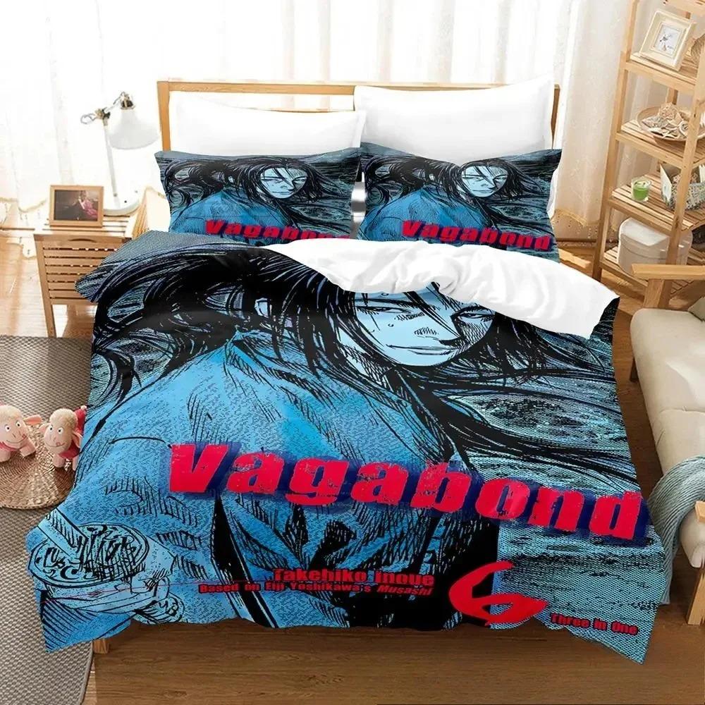 Comforter 3D Print Vagabond Bedding Set Bed Set Comforter King Queen Size Boys Adult Bedding Set