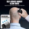 Professional Hair Clipper Beard Shaver Self-service Haircut Bald Shaving Machine Waterproof Three-speed Long Battery