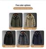 Men’s Plush Thickened Winter Cotton Coat: Warm Loose Fit for Middle-Aged & Elderly