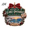 Christmas Party Ornament Lake Ontario Forever Ornament, Now And Always Acrylic Hanging Decoration, Decor Pendant for House