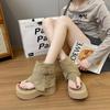 Pin-toe Cool Boots Women's Summer Spice Girls Long Boots Heightened Platform Pants Boots Pinch Sandals Summer New High Boots