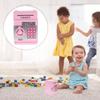 Children's Money Saving Bank Deposit Box Intelligent Voice Mini Safe and for Kids with Pass Code (Pink, Button Random Color)
