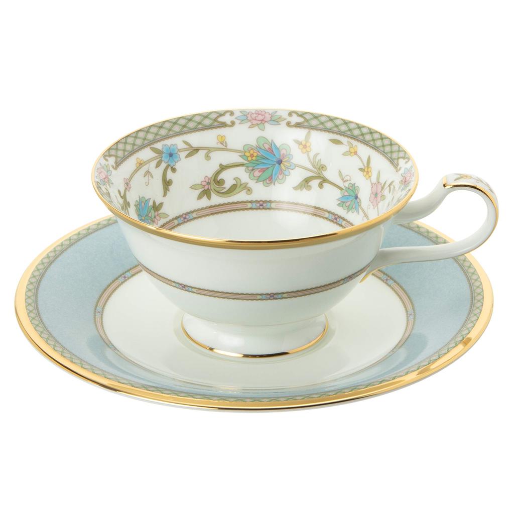 Noritake Cup & Saucer (Coffee Tea) 220cc Yoshino Gray Bone China Y59587/9983-6
