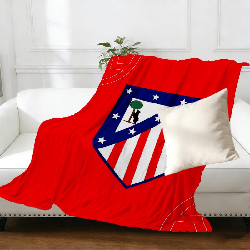 Atletico Madrid Print Blanket - Soft & Comfortable, for Bedroom, Travel, Sofa, Home Decoration - Birthday Christmas Gift for Friend