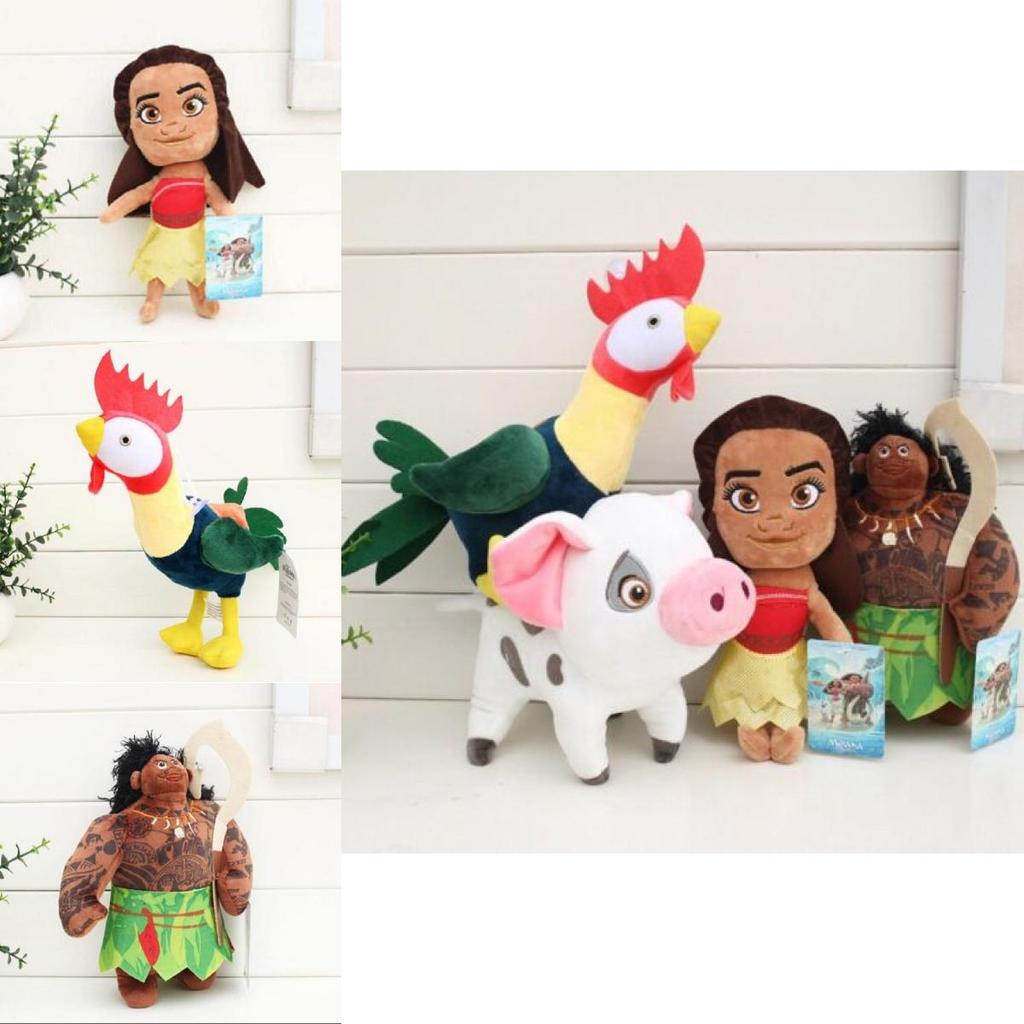 Premium Quality Movie Moana Maui Pua Heihei Plush Dolls For All Ages