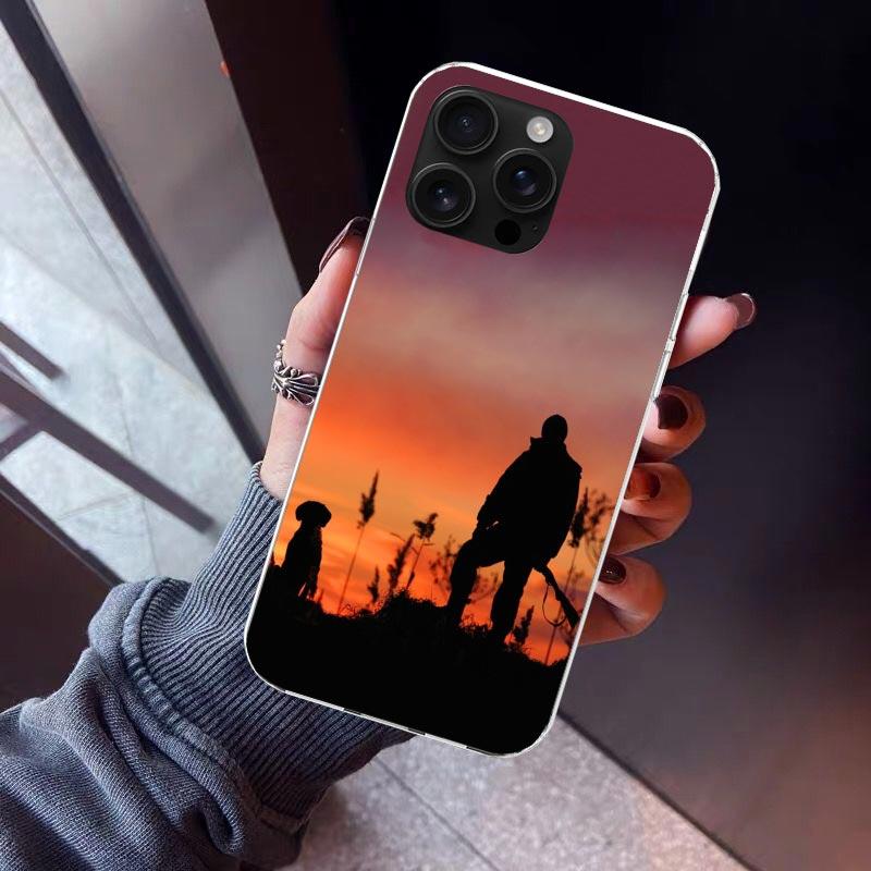 Hunter Dog Hunting Phone Case For iPhone 17 Air 11 13 Mini 14 15 Plus 16 12 Pro Max 16E SE 7 8 Pattern Soft TPU Back Cover 17 A