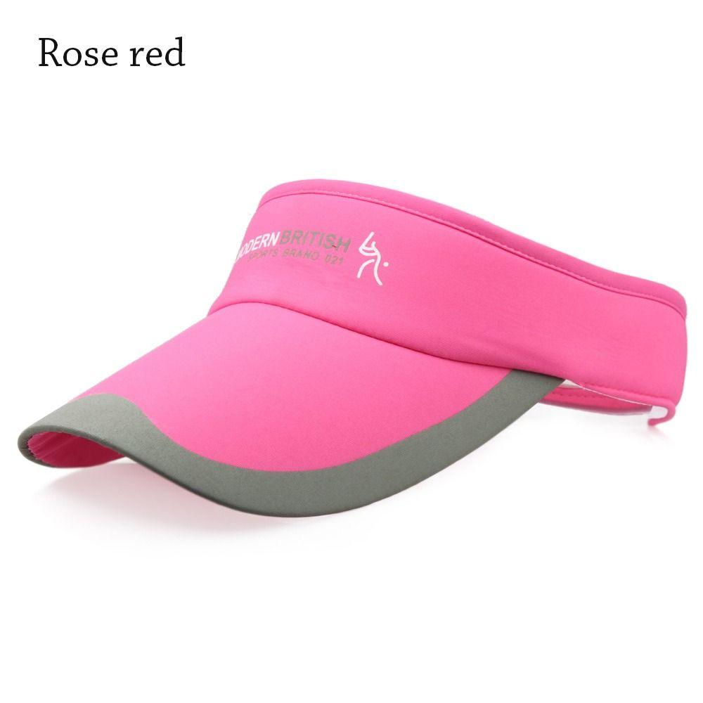 Spring Summer Tennis Golf Running Adjustable Sun Cap Sun Protection Visor Cotton Sunscreen Hat