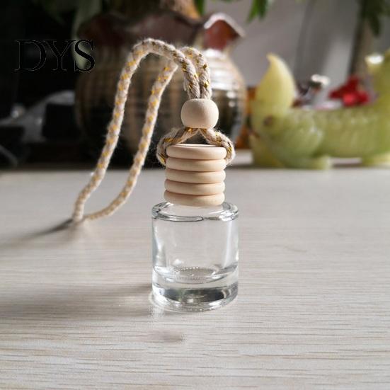 Car Air Freshener Ornament Perfume Bottle Pendant, Creative Hanging Diffuser Customizable Scent for Vehicle, Portable Essential Oil Holder,