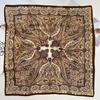 Summer 71 Small Square Scarf Thin Sunscreen Silk Scarf Women's Decorative Shirt Scarf Waist Printing Simulation Silk Scarf