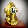 Vintage Diving Helmet Mark V Navy Diving Helmet 1897 Brass Copper