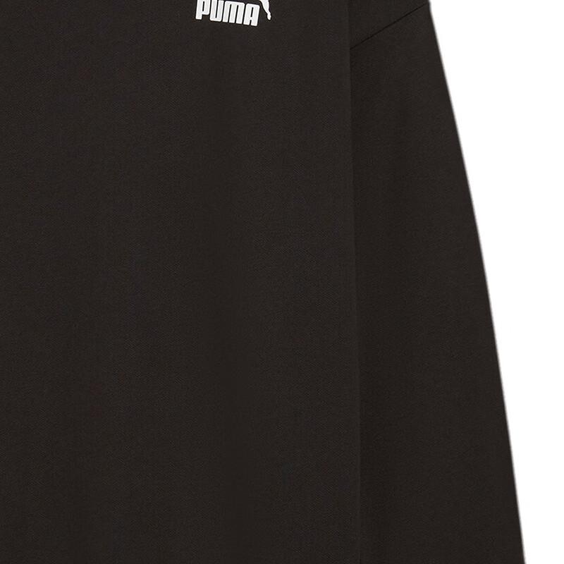 Puma Sportstyle Essentials Pullover Crewneck Loose Knit Sweatshirt Women Sweatshirt Black 685587-01