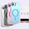 Матовый Прозрачный Магнитный Чехол Candy Color 16E Для Для Iphone 16E SE4 Беспроводная Зарядка Ударопрочный Мягкий Чехол 16E