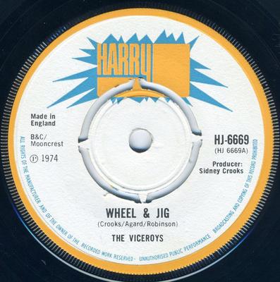 7-дюймовая пластинка VICEROYS - Wheel & Jig HJ6669 Harry J Records 1974 UK Регги, Ска и Даб Б/У