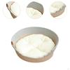 Cat Bed Basket with Cushion, Portable Pet House for Indoor Use