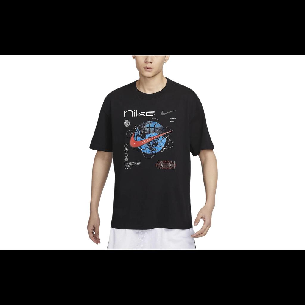 Nike Мужские футболки Max90 Черные с круглым вырезом Умеренный прямой крой FV8419-010