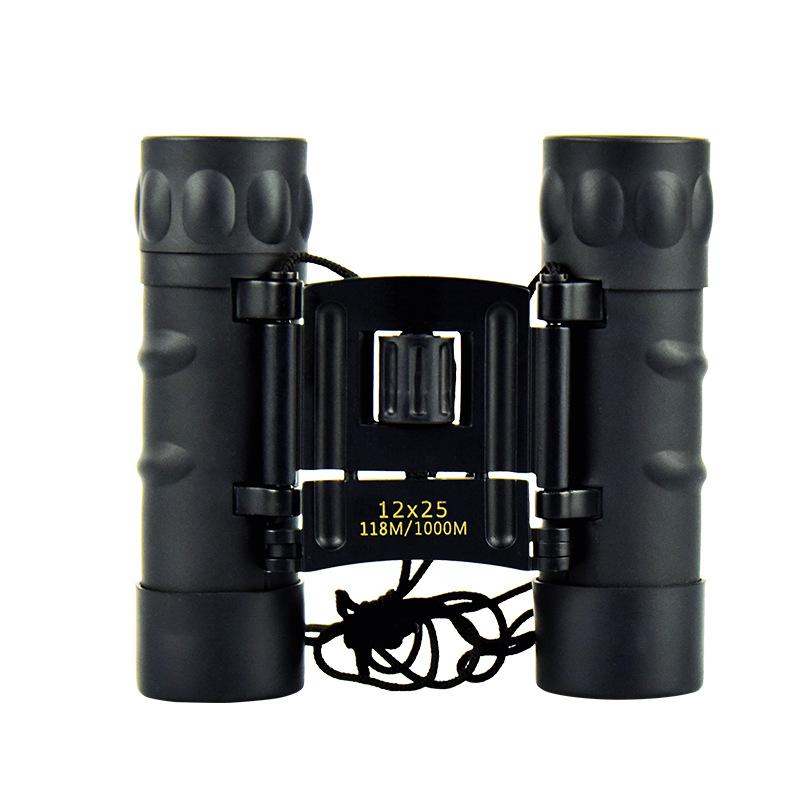 Новый камуфляжный бинокль 12 × 25, небольшой складной портативный полностью оптический HD-телескоп для улицы