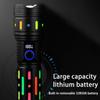 Rechargeable Led Flashlight Handheld Flashlight With 5 Modes Waterproof Flashlight Camping Electric Display High-power LED Flashlight