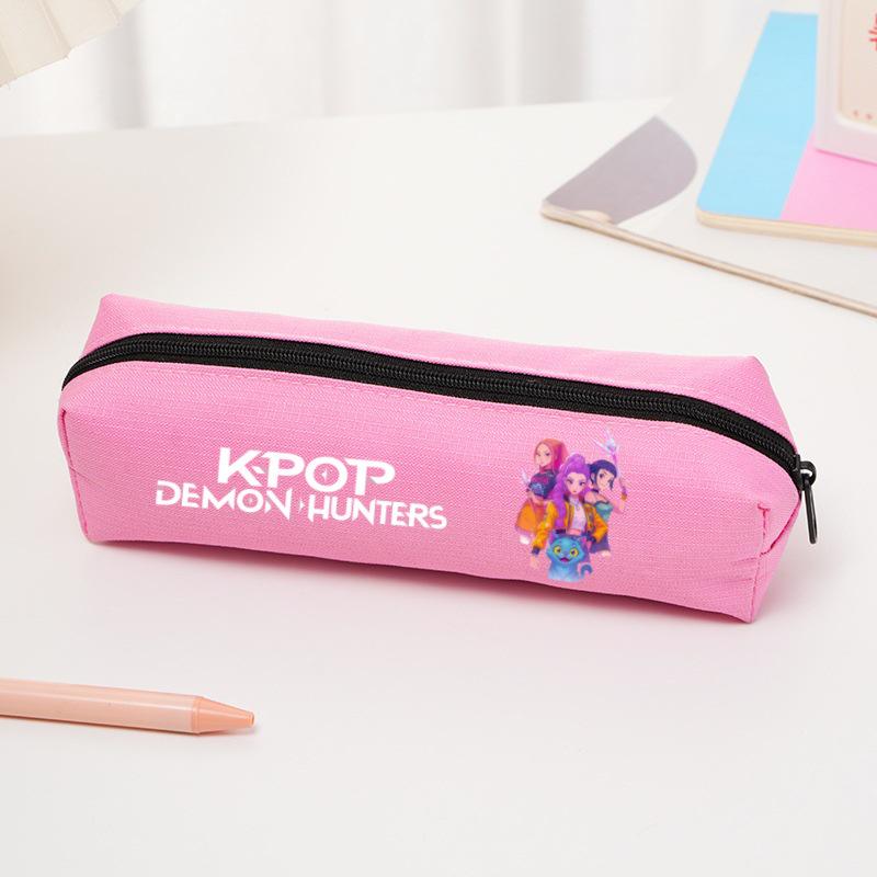 Мультянальный пенал 'Девушка-охотница на демонов K-pop' - Сумка для канцелярских принадлежностей из Оксфордской ткани для учеников начальной школы