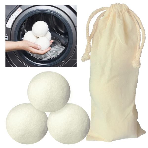 Wool Dryer Balls Natural Pro 3 Pcs.