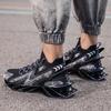 Модные мужские кроссовки на шнуровке, трендовые кроссовки-лезвия, эластичная спортивная обувь для улицы, подростковые кроссовки для бега и упражнений