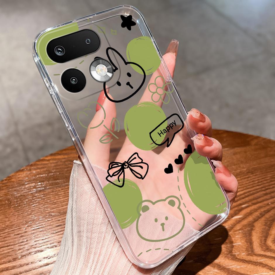 Чехлы Для OPPO Realme 16 Pro 16 Pro Plus Девочка с Желтой Уткой Антизагрязняющий Модный Прозрачный Корпус Для Realme 16Pro 16 Pro+ Fundas