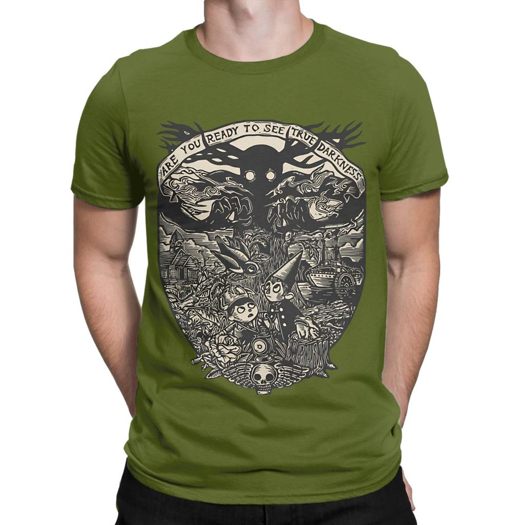 oOver the garden wall black Funny 100 Cotton TShirt oOver the Garden Wall Tops Tees For Unisex