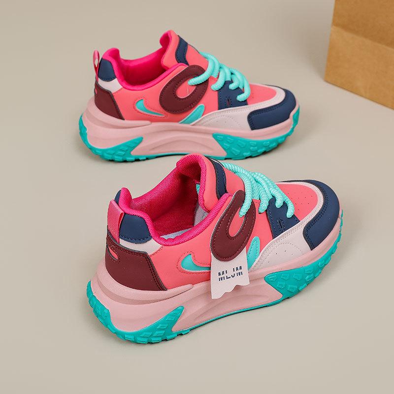 Daddy Shoes Женская весенняя новинка Женская студенческая спортивная и досуговая обувь на платформе Кроссовки для бега
