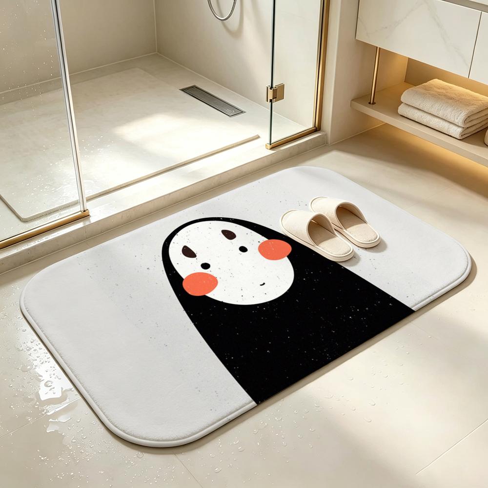 IP-No-FaceS Floor Mat Bedroom Carpet, Bathroom Foot Mat, Doormat, Non-Slip Absorbent Multi-Use