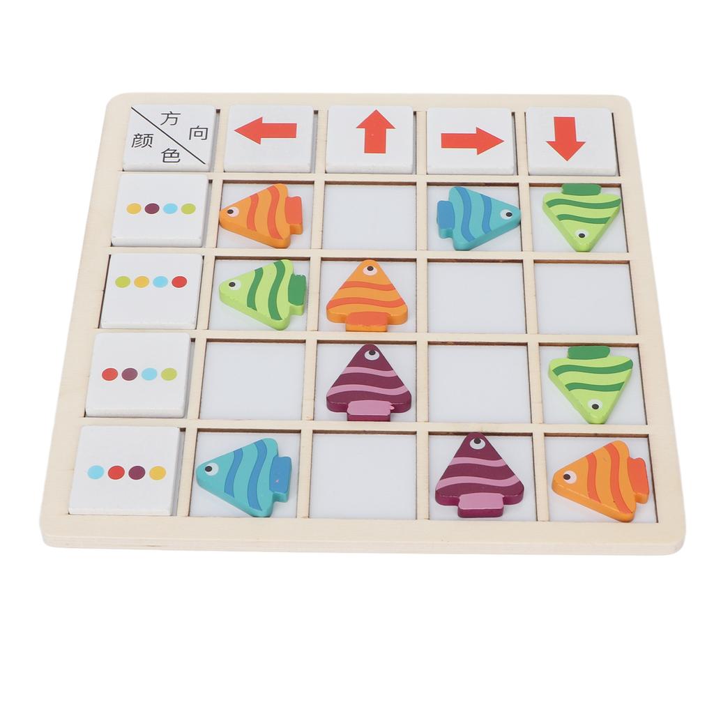 Рыбка Цвет Сопоставление Игра Магнитный Дизайн Безопасный Деревянный Закругленные Края Деревянный Настольная Игра Деревянная Настольная Игра