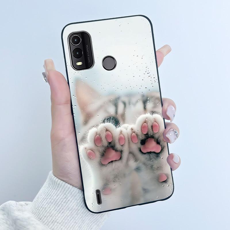 Чехол для телефона Nokia G11 Plus Матовый Черный Корпус Мягкий Силикон Ультратонкий Тонкий Чехол Эстетичный Роскошный Милый Крутой Для Мальчиков Девочек Ракушка