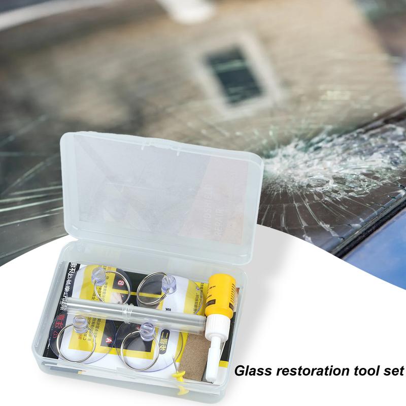 Комплект для ремонта сколов на лобовом стекле Комплект для ремонта царапин на стекле Комплект для ремонта царапин на лобовом стекле Комплект для ремонта стекол