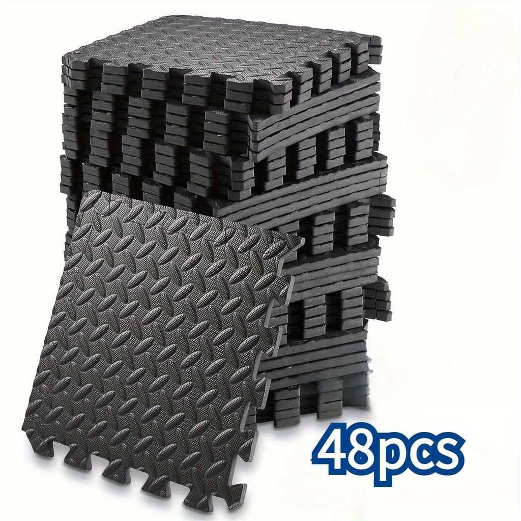 20/48pcs EVA Foam Mat, Non-Slip Interlocking Exercise Mats for Home Gym, Yoga, and Pilates – Locking Edge Design, Shock Absorption, Fitness Floor Pads