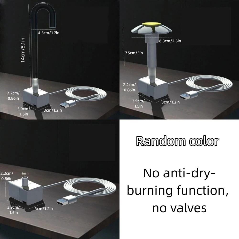 Bent Tube Cat Water Fountain Pump Multifunctional Water Circulation Pump Pet Water Fountain