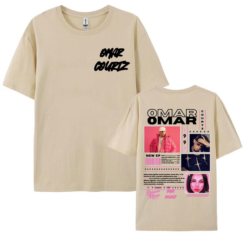 Rapper Omar Courtz Primera Musa Album Tour T Shirt Mens Womens Clothing Hip Hop Fashion Aesthetic Casual Short Sleeve Tshirts