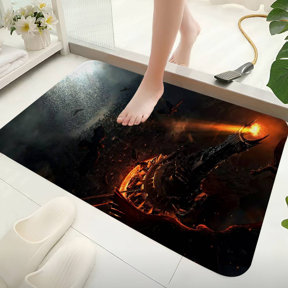 The L-Lord Of The R-Rings Movie Floor Mat Rectangle Anti-slip Home Soft Badmat Front Door Indoor Outdoor Mat Hotel Decor Mat
