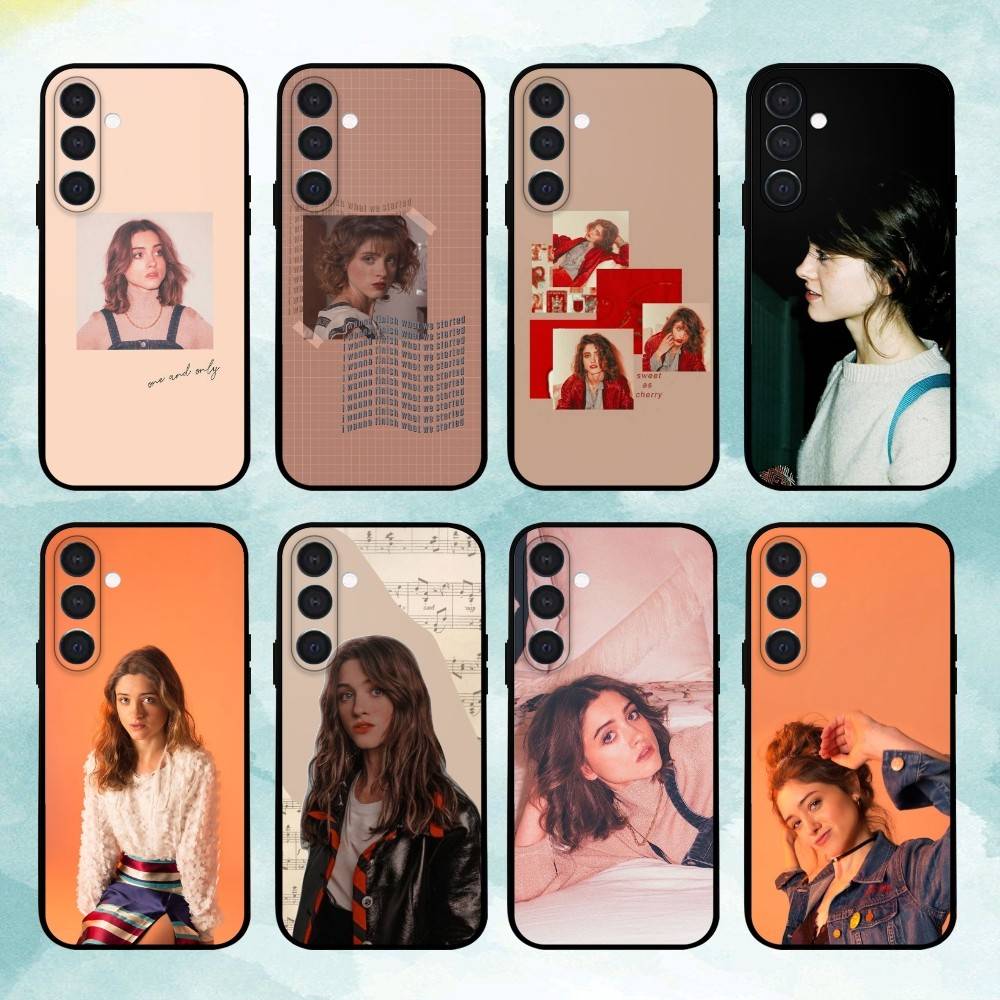 N-Natalia Dyer Phone Case For Samsung A73,72,71,53,52,51,22,91,80, Soft Black Cover