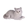 Woobia Сидящая боком Британская короткошерстная кошка x x см Кукла Фигурка Украшение Животное Садовое украшение Кошка H24010 (Мини) 5.8 3.8 3.5