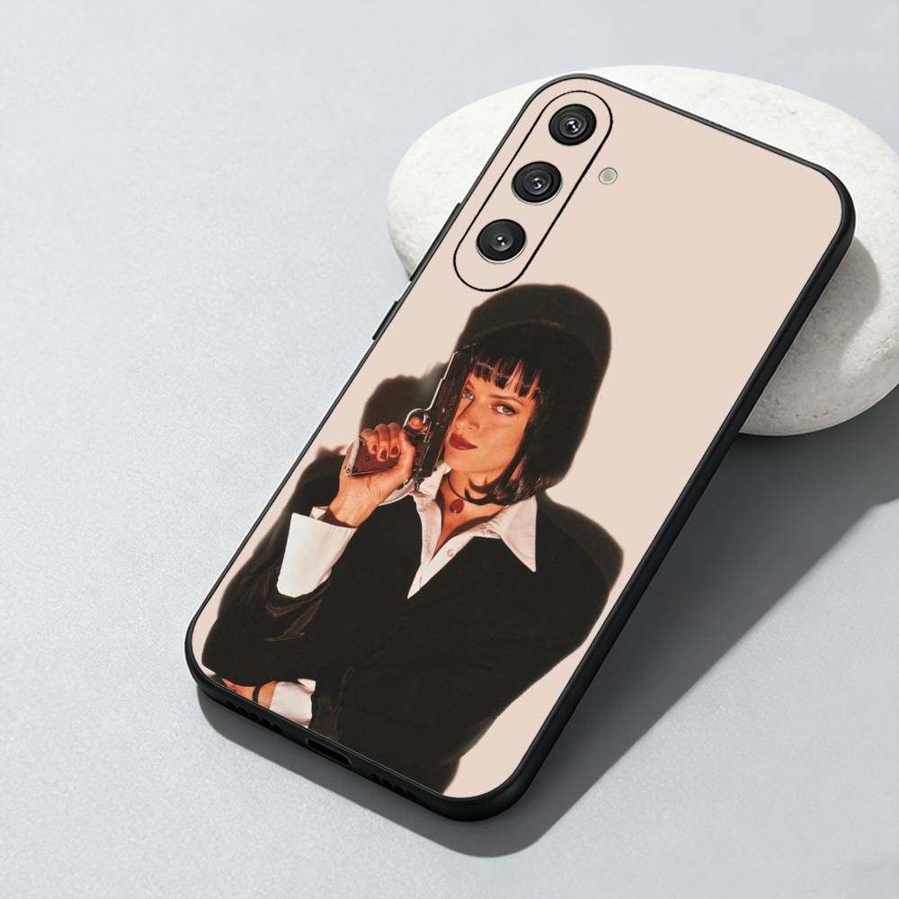 Classic Movie P-Pulp F-Fiction Phone Case For Samsung Galaxy A73,A72,A71,A70,A52,A51 Others Soft Black Cover