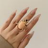 Macaron Color Retro Insect Ring Enamel Enamel Beetle Ring Vintage Beetle Opening Ring  Couple