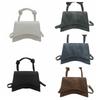 Single Shoulder Smudging Square Bag Purse Square Simple Crossbody Bag Solid Color Large Capacity PU Leather Handbag Streetwear