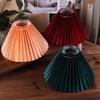 1Pc Ceiling Decor Fabric Pleated Lampshade Modern Washable Table Lamp Cover Diy Retro Chandelier Cloth Cover Living Dining Room