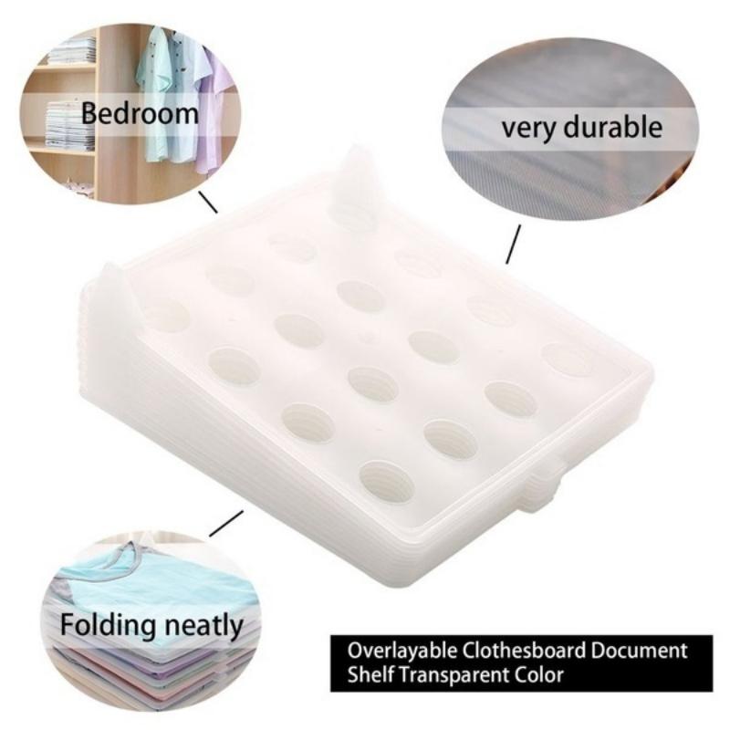 Пластиковая доска для хранения белья, складная доска, уникальные полки для одежды, штабелированная доска для хранения одежды