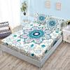 Three-Piece Mattress, Bed Cover, Bohemian Ethnic Style Mattress Protective Cover