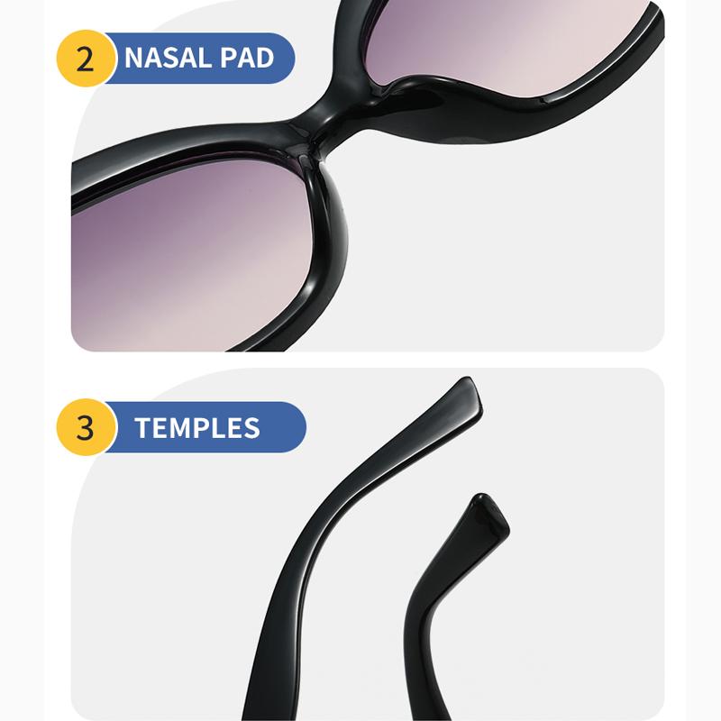 Kids Cute Glitter Cat Eye Sunglasses Lovely Wing Decor Frame Anti-UV Gradient Lens Colorful Fashion Eyewear for Boys and Girls Party Beach Outdoor