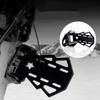 2 Pcs Mountain Bike Rear Pedals Portable Durable Bicycle Pedals Mounted On Rear Wheel Folding Design for Enhanced Stability